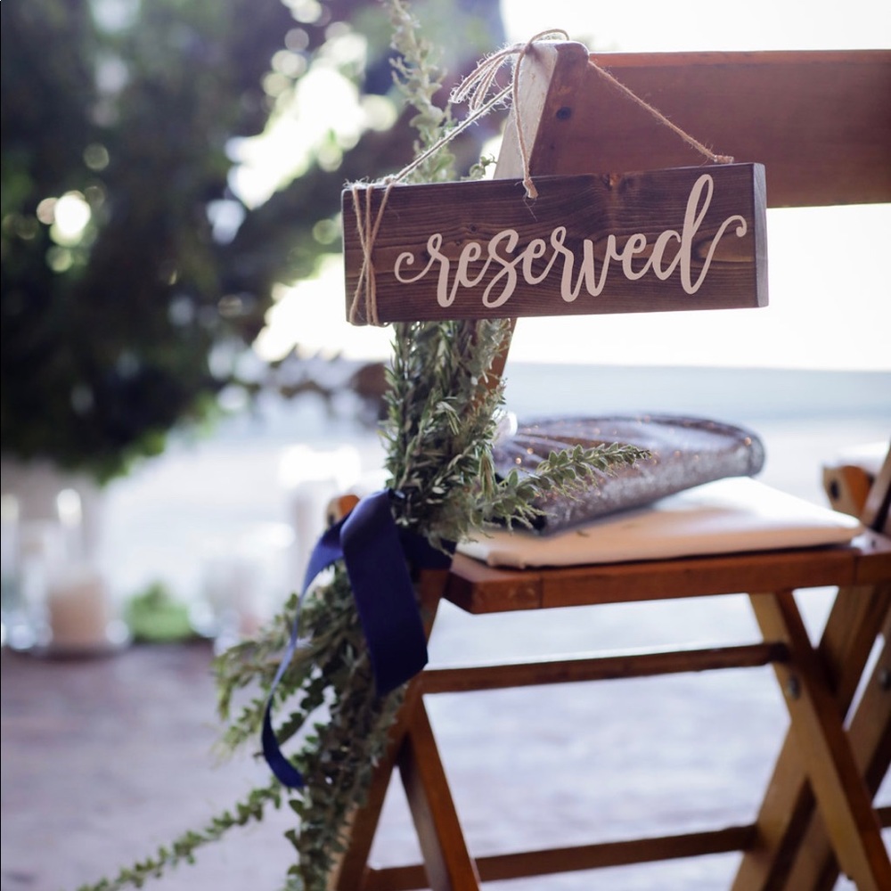 Wedding Reserved Signs (2)